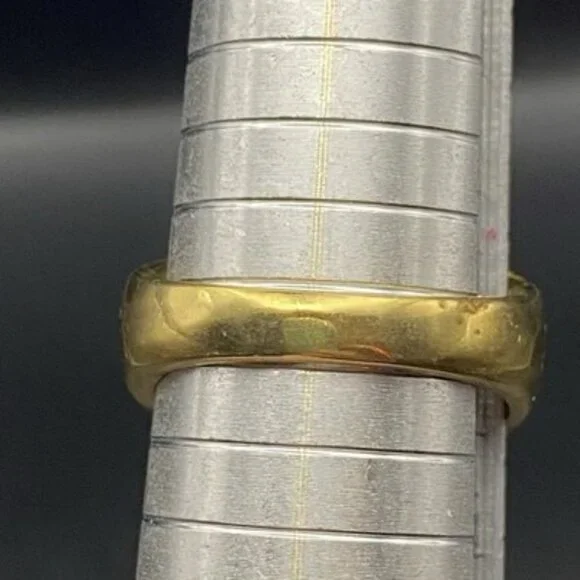 Iced Out Men's 18k Gold Plated Ring CZ Signet Hip Hop Size 11.75 Bling 14.7 g - Picture 8 of 11